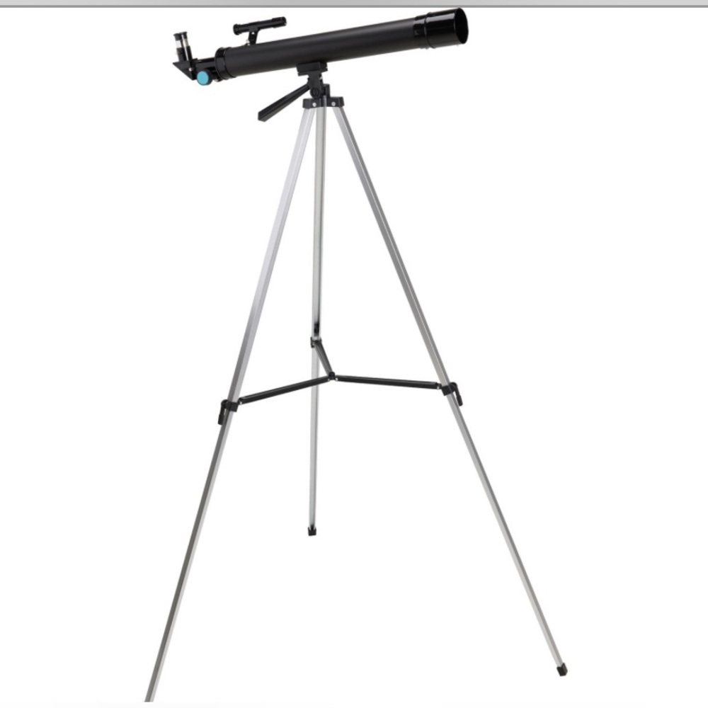♠️NWT Refractor Telescope with 50x/100x Magnification - Black